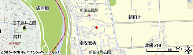 宮城県多賀城市新田（南安楽寺）周辺の地図