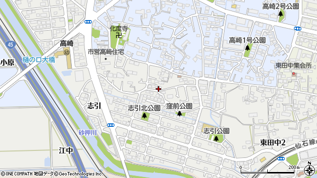 〒985-0863 宮城県多賀城市東田中の地図