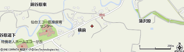 宮城県仙台市青葉区芋沢横前周辺の地図