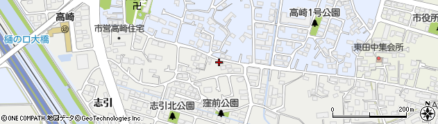 高崎簡易郵便局周辺の地図