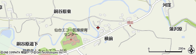 宮城県仙台市青葉区芋沢横前14周辺の地図