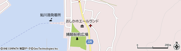 宮城県石巻市鮎川浜（ママノ上）周辺の地図