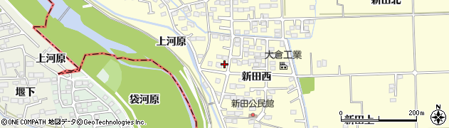 宮城県多賀城市新田西3周辺の地図