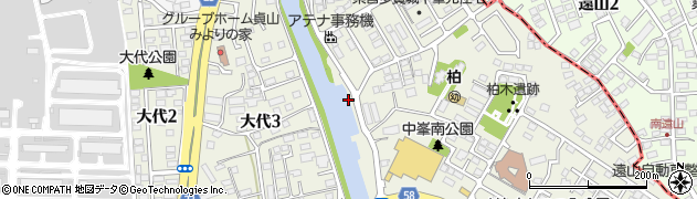 貞山堀周辺の地図