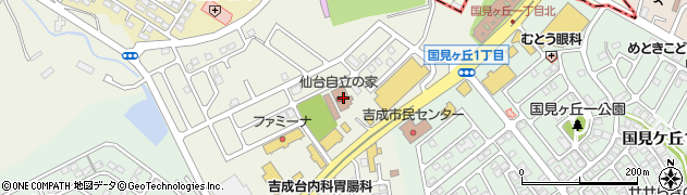 仙台自立の家周辺の地図