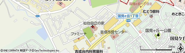 宮城県仙台市青葉区吉成台周辺の地図