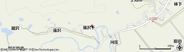 宮城県仙台市青葉区芋沢（蒲沢下）周辺の地図