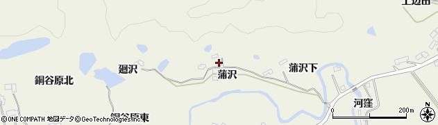 宮城県仙台市青葉区芋沢蒲沢周辺の地図