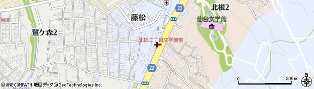 宮城県仙台市青葉区藤松2周辺の地図