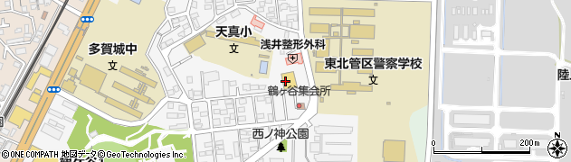 ファミリーマート多賀城鶴ヶ谷店周辺の地図