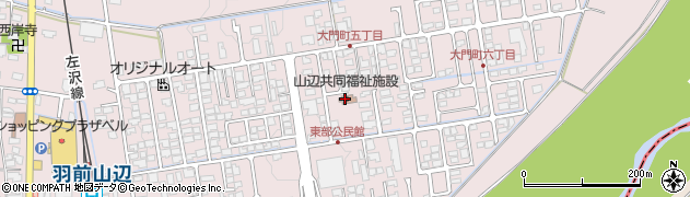 山辺町役場　東部公民館周辺の地図