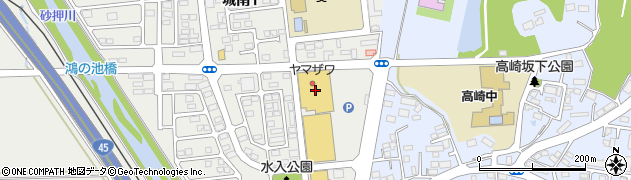 ヤマザワ多賀城店周辺の地図