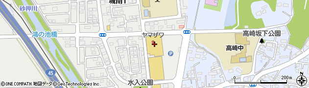 うさちゃんクリーニングヤマザワ多賀城店周辺の地図