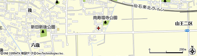 宮城県多賀城市山王南寿福寺38周辺の地図