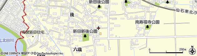 宮城県多賀城市新田（新後）周辺の地図
