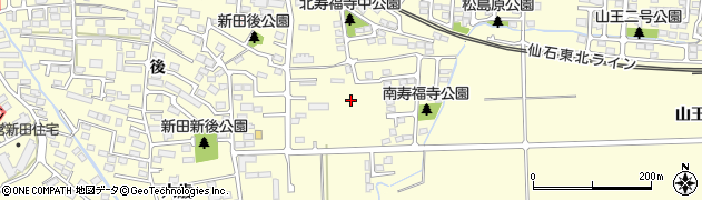 宮城県多賀城市山王（南寿福寺）周辺の地図