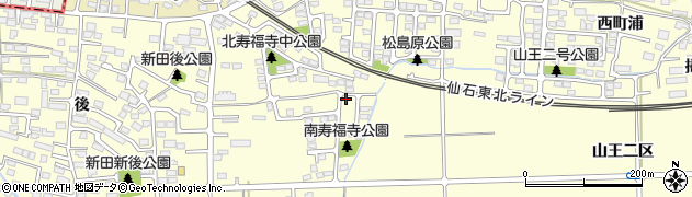 宮城県多賀城市山王南寿福寺47周辺の地図