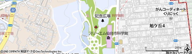 宮城県仙台市青葉区台原森林公園周辺の地図