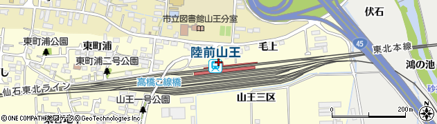 宮城県多賀城市周辺の地図