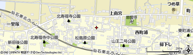 宮城県多賀城市山王北寿福寺76周辺の地図