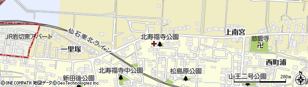 宮城県多賀城市山王北寿福寺44周辺の地図