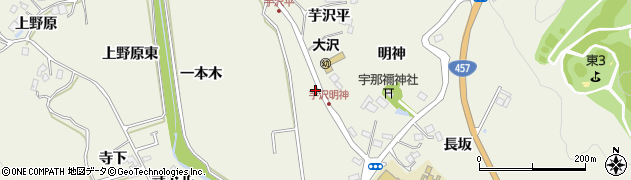 宮城県仙台市青葉区芋沢水門周辺の地図