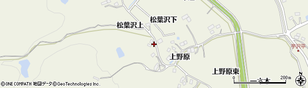 宮城県仙台市青葉区芋沢松葉沢上34周辺の地図