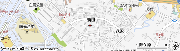 宮城県仙台市泉区松森（新田）周辺の地図