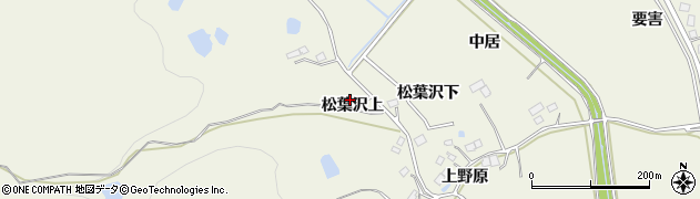 宮城県仙台市青葉区芋沢松葉沢上周辺の地図
