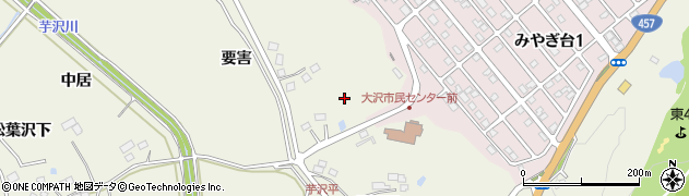 宮城県仙台市青葉区芋沢（要害）周辺の地図