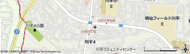 宮城県仙台市青葉区川平周辺の地図