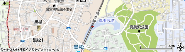 宮城県仙台市泉区七北田堤周辺の地図