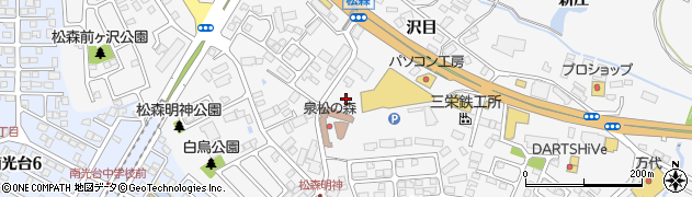 宮城県仙台市泉区松森（坂下）周辺の地図