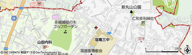 塩釜七ケ浜多賀城線周辺の地図