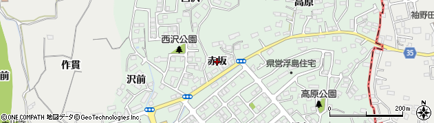 宮城県多賀城市浮島（赤坂）周辺の地図
