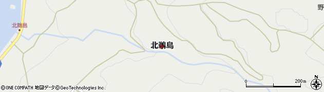 新潟県佐渡市北鵜島周辺の地図
