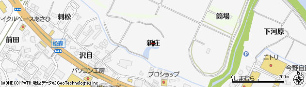 宮城県仙台市泉区松森（新庄）周辺の地図