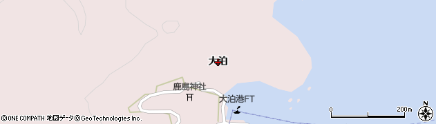宮城県石巻市田代浜（大泊）周辺の地図