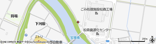 宮城県仙台市泉区松森（下伽蘭）周辺の地図