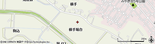 宮城県仙台市青葉区芋沢（横手堀合）周辺の地図