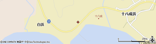 宮城県石巻市十八成浜（坂ノ上）周辺の地図