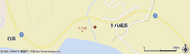 宮城県石巻市十八成浜（十八成）周辺の地図