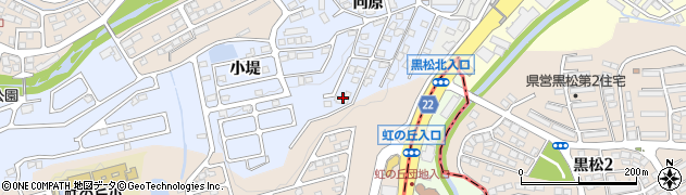 宮城県仙台市泉区上谷刈（向原）周辺の地図