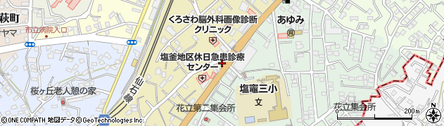 トヨタレンタリース仙台塩釜店周辺の地図