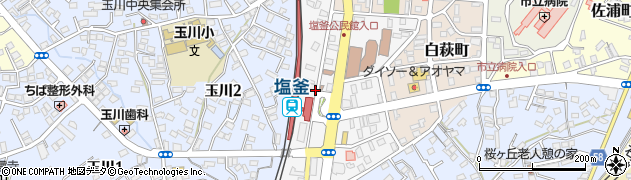 塩釜駅周辺の地図