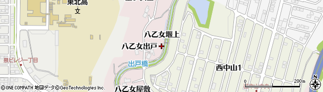 宮城県仙台市泉区実沢（八乙女）周辺の地図