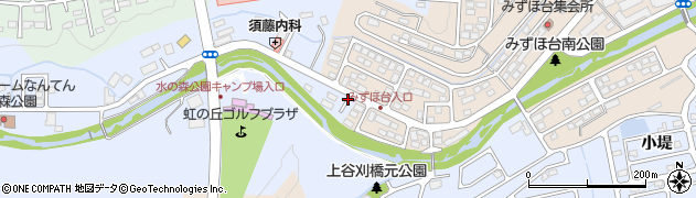 宮城県仙台市泉区上谷刈（丸太道添）周辺の地図