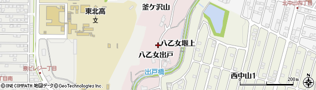宮城県仙台市泉区実沢八乙女出戸周辺の地図