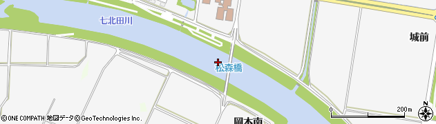 松森橋周辺の地図