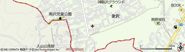 宮城県宮城郡利府町神谷沢金沢周辺の地図